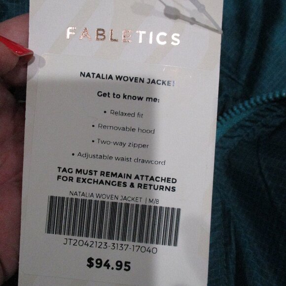 Fabletics Natalia Woven Jacket Windbreaker - Picture 7 of 7